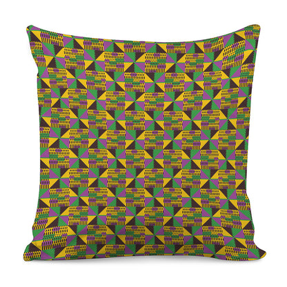 African Kente Pattern Print Pillow Cover