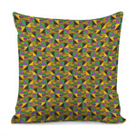 African Kente Pattern Print Pillow Cover