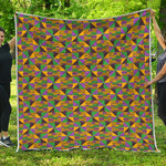 African Kente Pattern Print Quilt