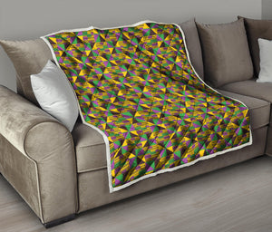 African Kente Pattern Print Quilt