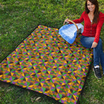 African Kente Pattern Print Quilt