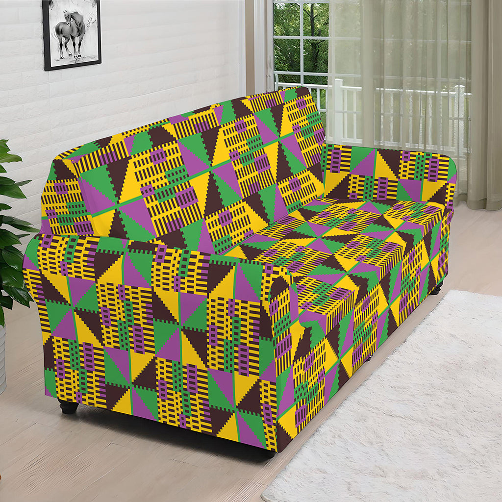 African Kente Pattern Print Sofa Cover