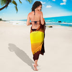 African Savanna Sunset Print Beach Sarong Wrap