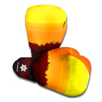 African Savanna Sunset Print Boxing Gloves