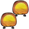 African Savanna Sunset Print Car Headrest Covers