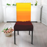 African Savanna Sunset Print Dining Chair Slipcover
