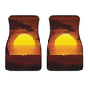 African Savanna Sunset Print Front Car Floor Mats