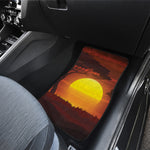 African Savanna Sunset Print Front Car Floor Mats