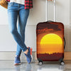 African Savanna Sunset Print Luggage Cover