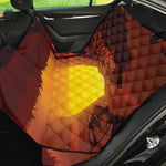 African Savanna Sunset Print Pet Car Back Seat Cover