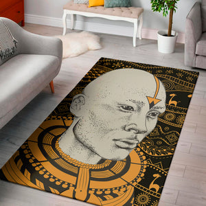 African Style Print Area Rug