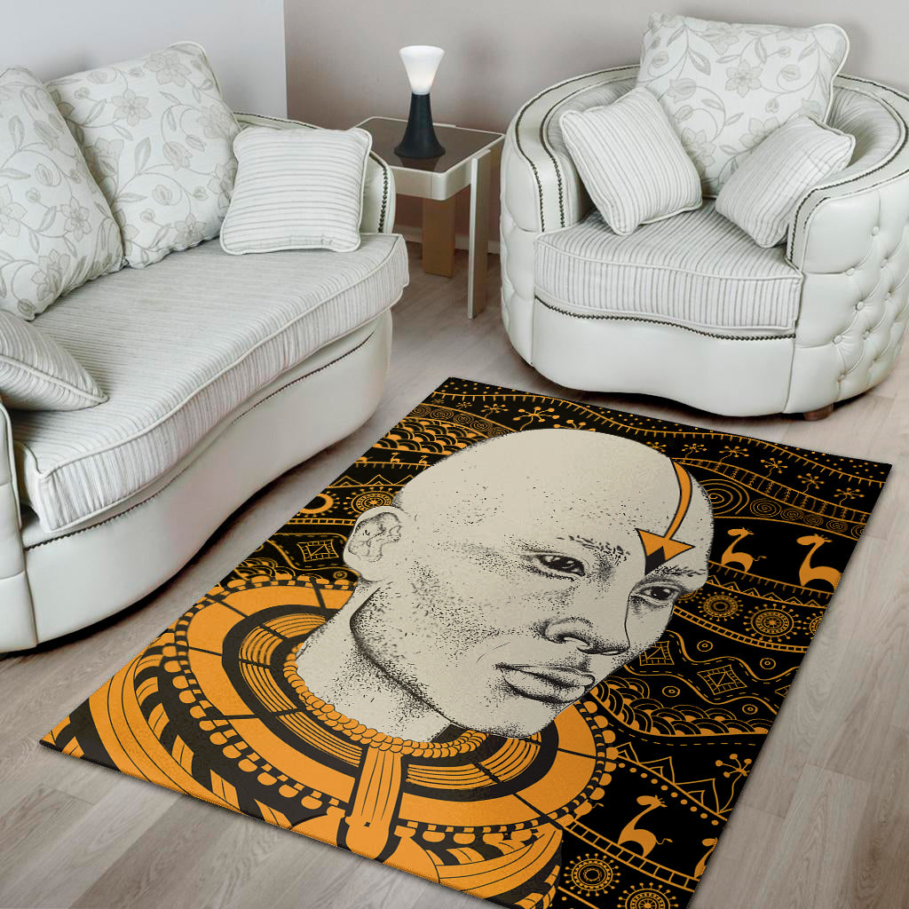 African Style Print Area Rug