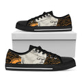 African Style Print Black Low Top Sneakers