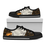 African Style Print Black Low Top Shoes 
