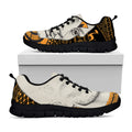 African Style Print Black Running Shoes