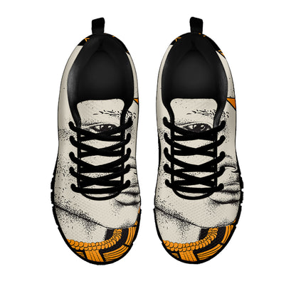 African Style Print Black Sneakers