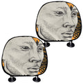 African Style Print Car Headrest Covers
