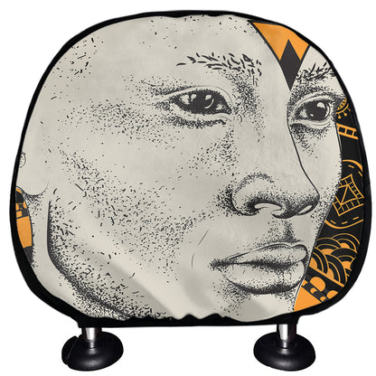 African Style Print Car Headrest Covers