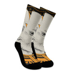 African Style Print Crew Socks