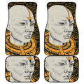 African Style Print Front and Back Car Floor Mats
