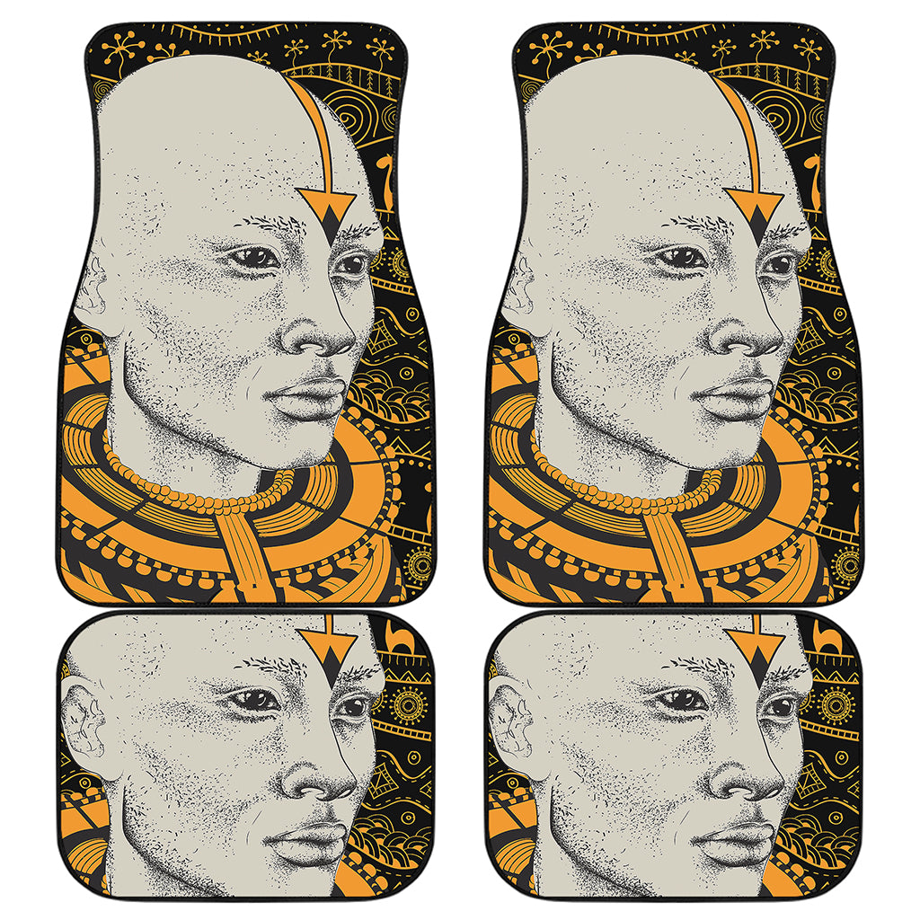 African Style Print Front and Back Car Floor Mats