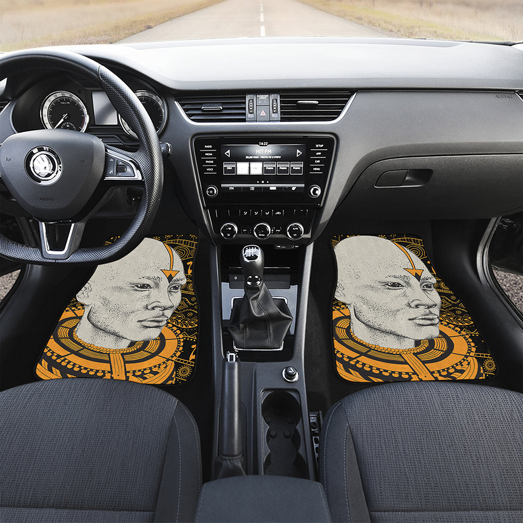 African Style Print Front and Back Car Floor Mats