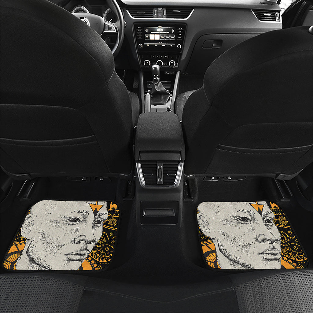 African Style Print Front and Back Car Floor Mats