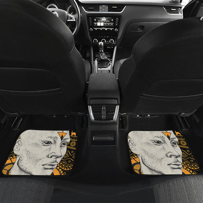 African Style Print Front and Back Car Floor Mats