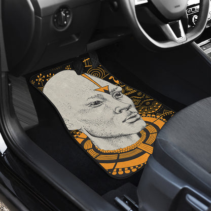 African Style Print Front and Back Car Floor Mats
