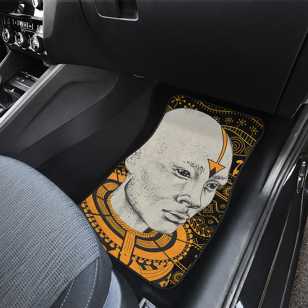African Style Print Front and Back Car Floor Mats