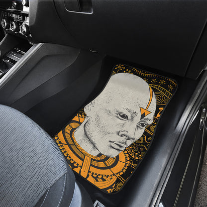 African Style Print Front and Back Car Floor Mats