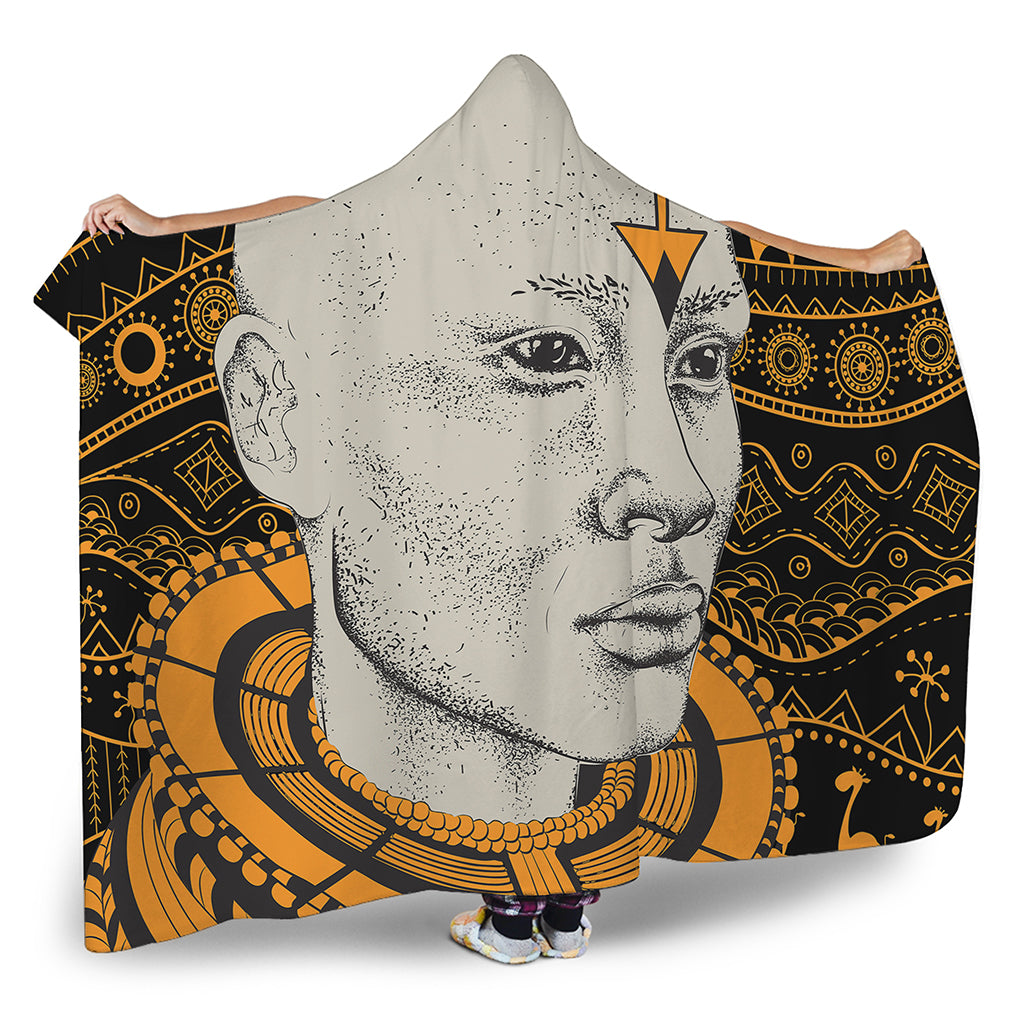 African Style Print Hooded Blanket