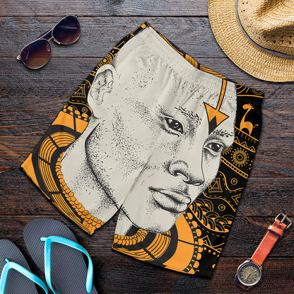 African Style Print Men's Shorts