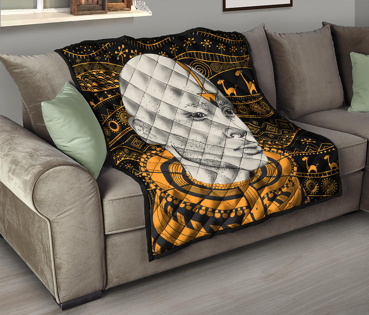 African Style Print Quilt