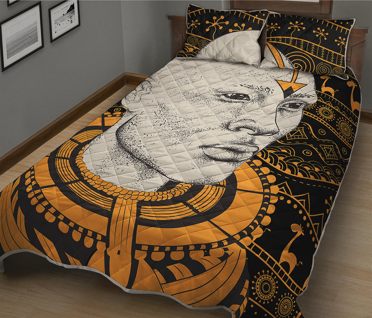 African Style Print Quilt Bed Set