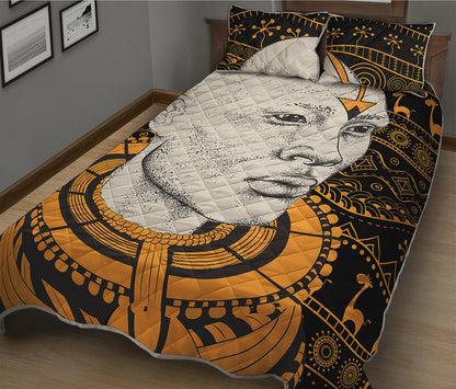 African Style Print Quilt Bed Set