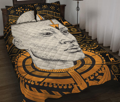 African Style Print Quilt Bed Set