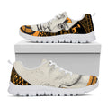 African Style Print White Running Shoes