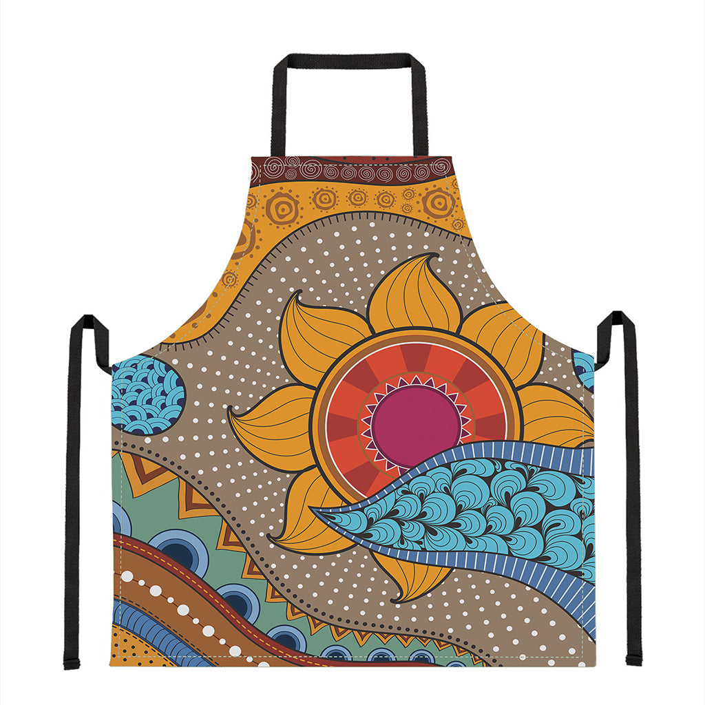 African Sun Print Apron