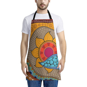 African Sun Print Apron