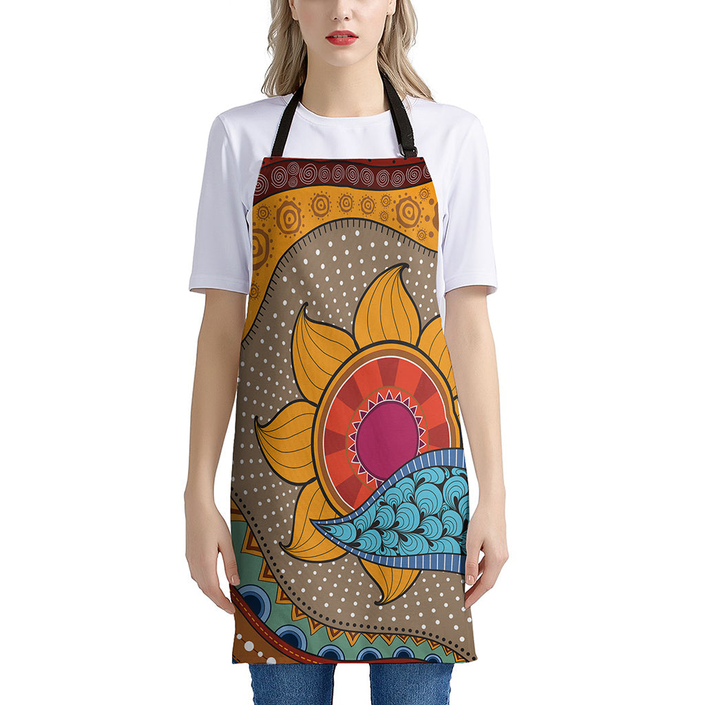 African Sun Print Apron