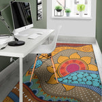 African Sun Print Area Rug