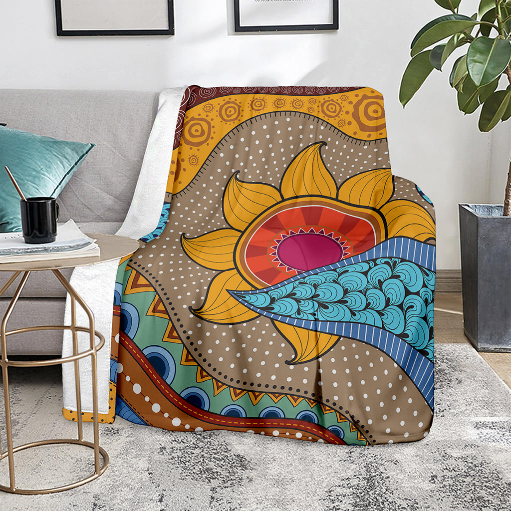 African Sun Print Blanket