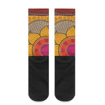 African Sun Print Crew Socks