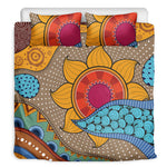 African Sun Print Duvet Cover Bedding Set