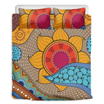 African Sun Print Duvet Cover Bedding Set