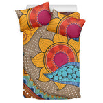African Sun Print Duvet Cover Bedding Set