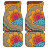 African Sun Print Front and Back Car Floor Mats