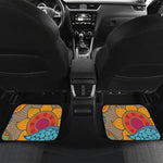 African Sun Print Front and Back Car Floor Mats