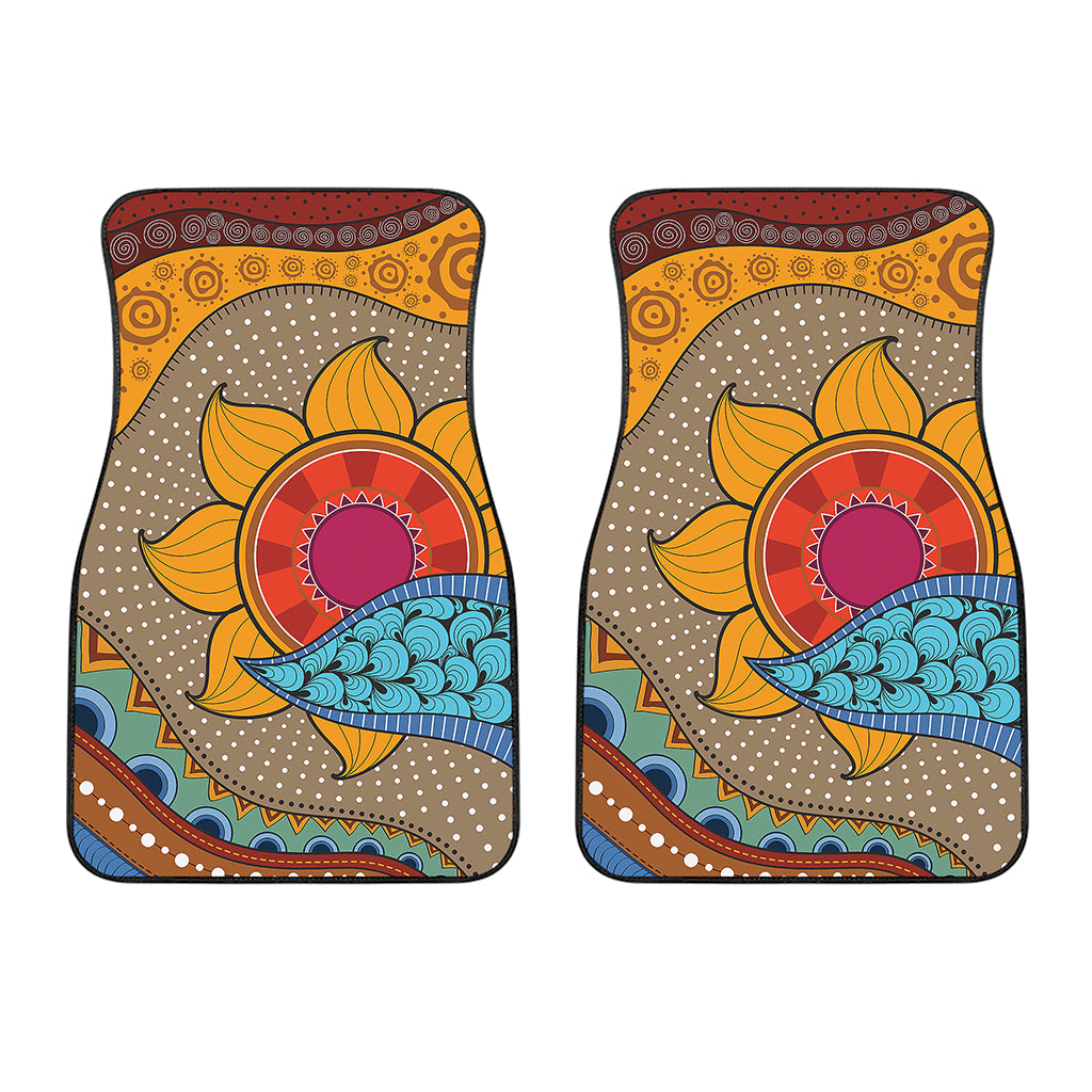 African Sun Print Front Car Floor Mats